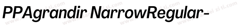 PPAgrandir NarrowRegular字体转换